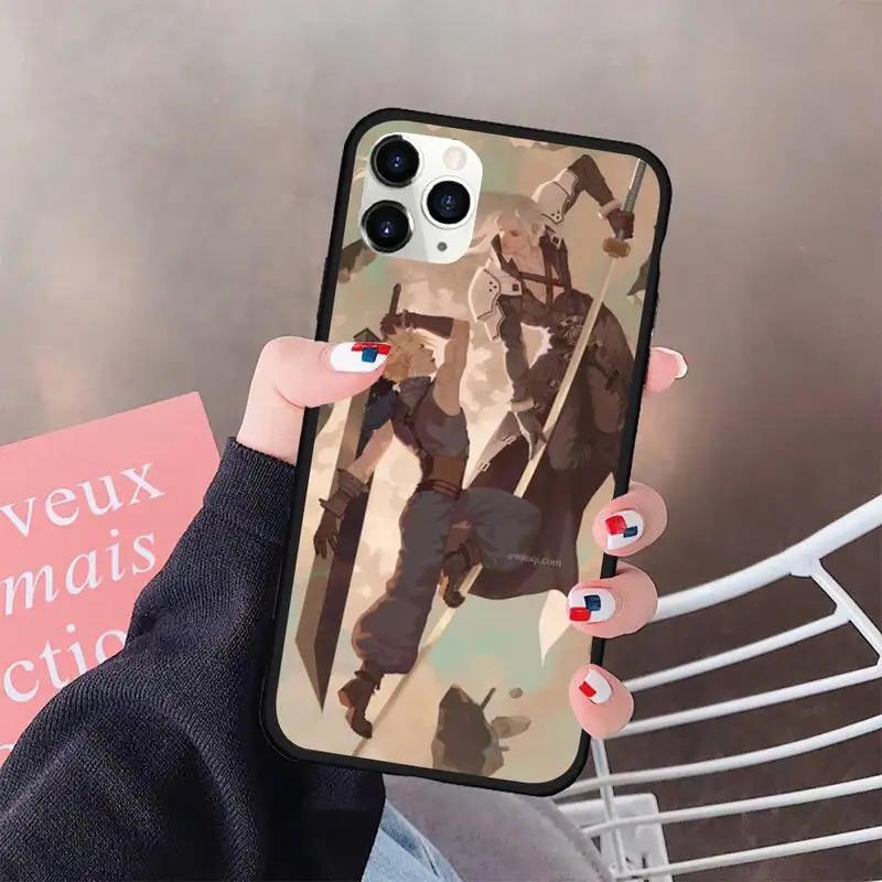 

HUAGETOP final fantasy 7 Phone Case Rubber for iPhone 11 pro XS MAX 8 7 6 6S Plus X 5S SE 2020 XR case