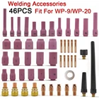 Линзы для сварочной гофонарь WP9, WP20, долговечные, практичные, комплект запасных частей, 46 шт.