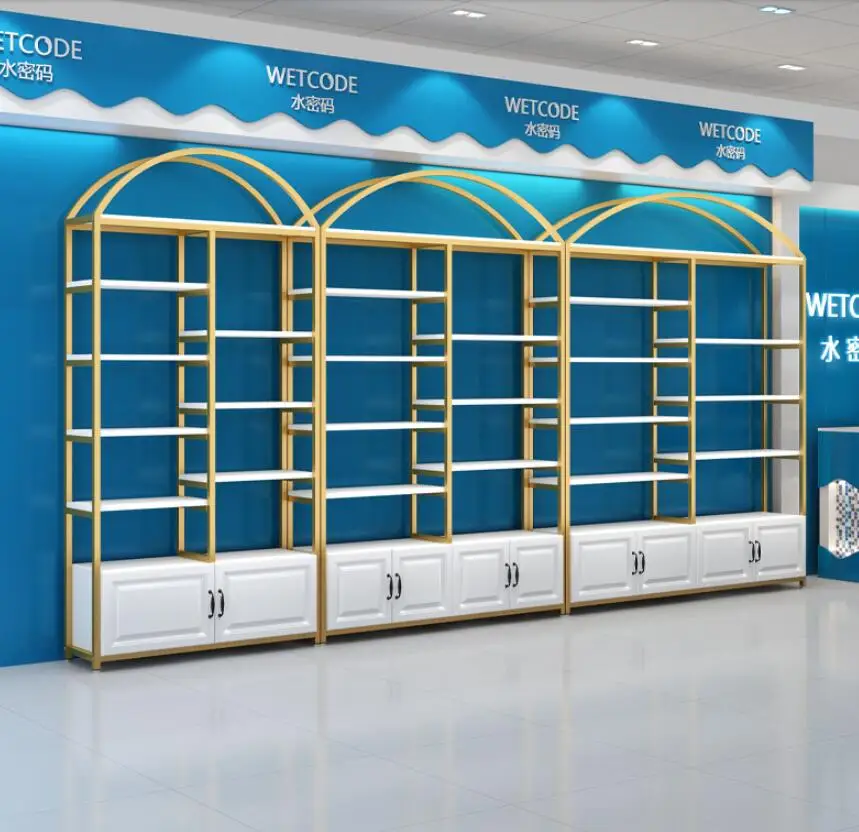 Cosmetics display cabinet boutique shelf beauty salon skin care products | Дом и сад