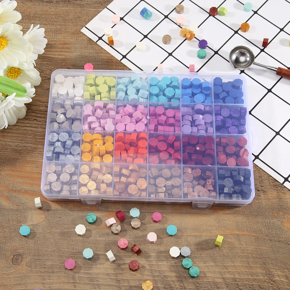 1 коробка винтажный восьмиугольный восковой планшет для запечатывания сделай