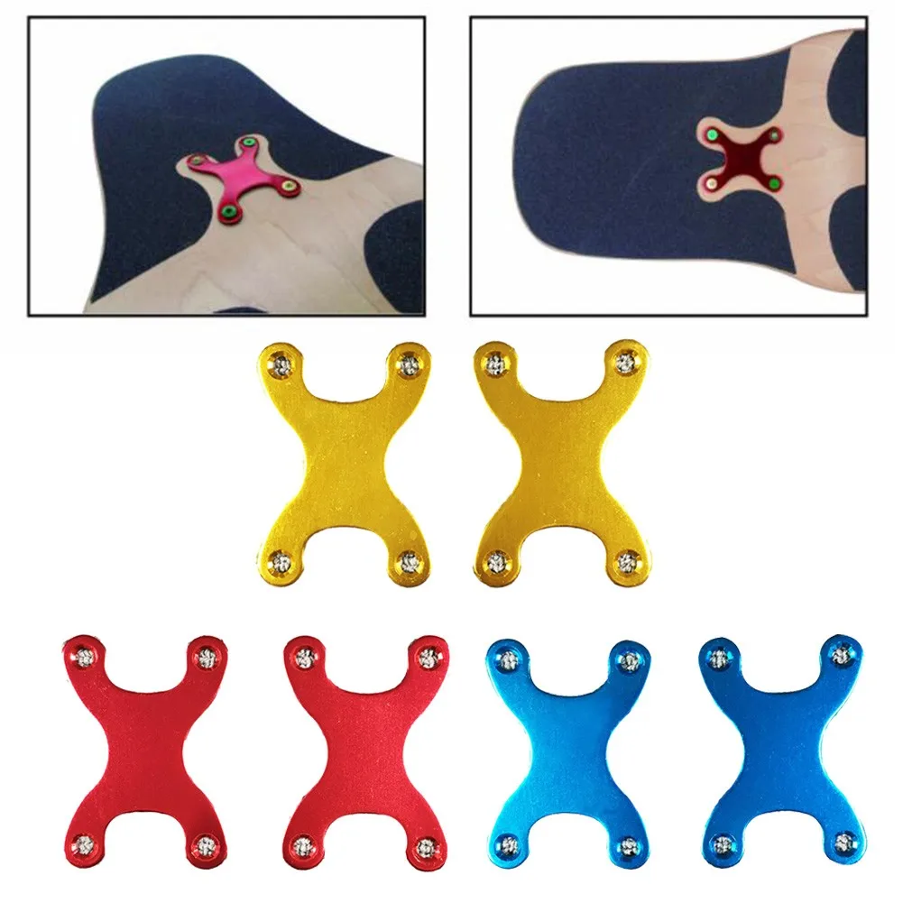 

Four-wheel Skateboard Anti-sag Metal Gasket, Aluminum Alloy Pad, Anti-sink Four-wheel Hardware Long Plate Metal 2 Pieces