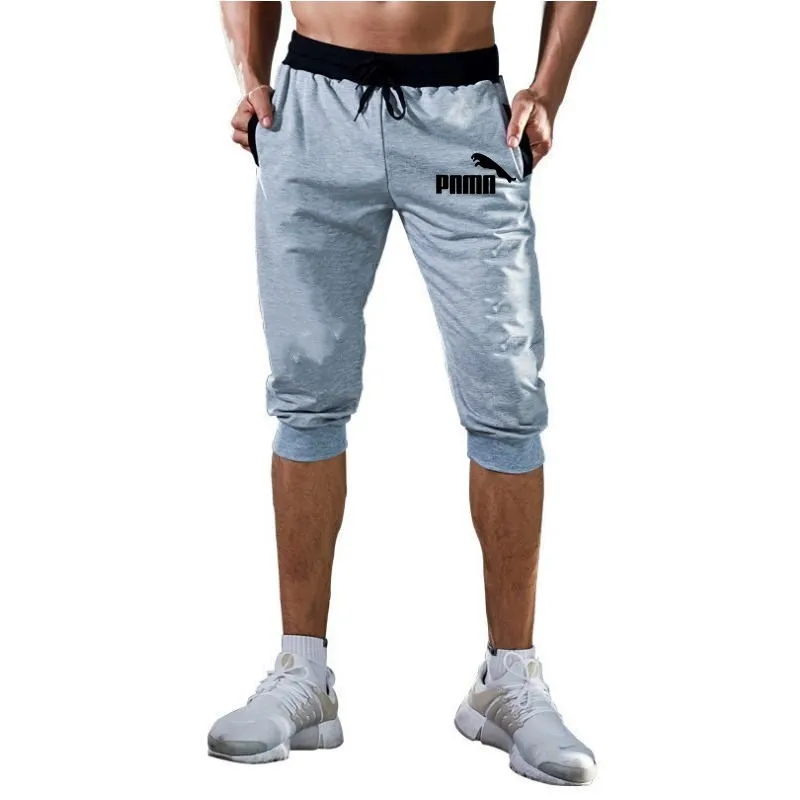 Мужские летние шорты до колена Цветные Лоскутные джоггеры короткие