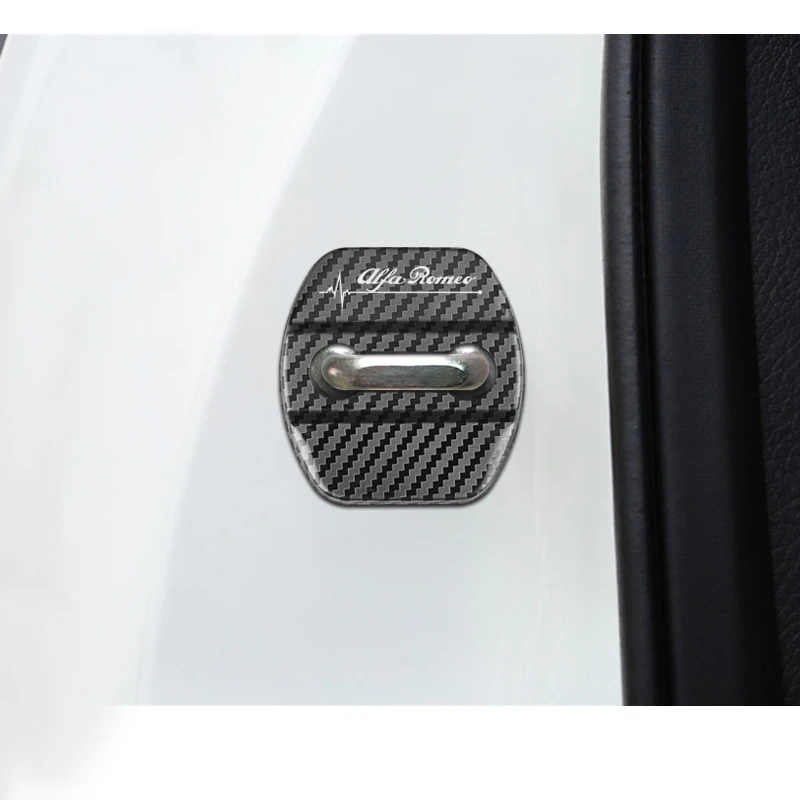 Car-Styling car door lock cover Auto Emblems Case For Alfa Romeo 159 147 156 giulietta Car Accessories 4pcs | Автомобили и