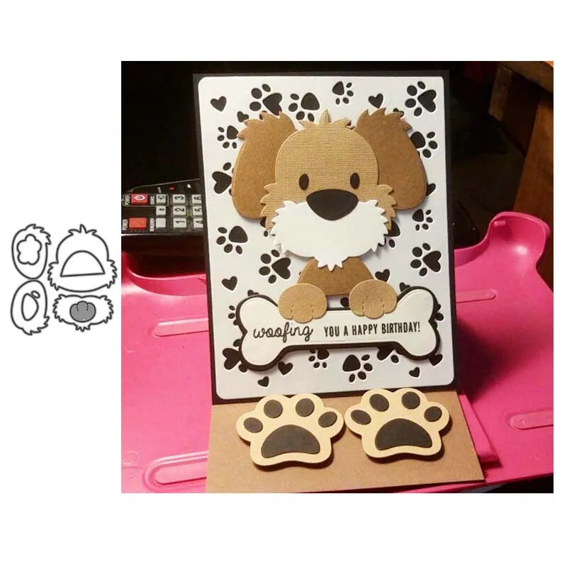 Животное Мане собака металла резки скрапбукинга альбом бумага ремесло ручной