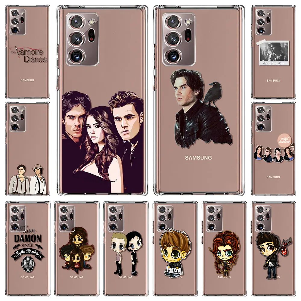 

Clear Case For Samsung Galaxy Note 10 Lite 20 Ultra 9 8 S21 Plus S20 FE S10 S9 S8 Silicone Shell Phone Cover The Vampire Diaries