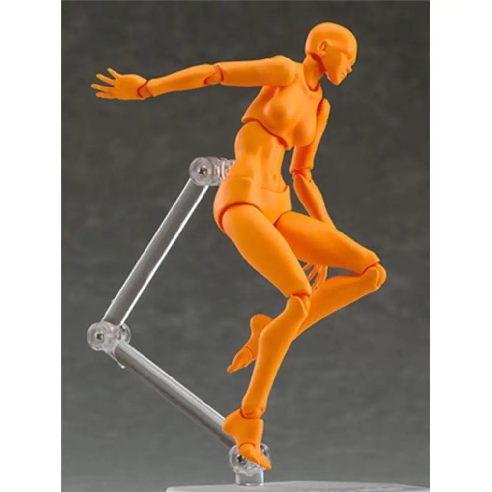 Мужской женский подвижный фигурка игрушка модель нарисованная 13 см художница 1