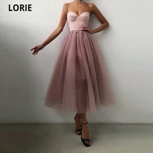 LORIE Dusty Pink Prom Gowns Sweetheart Spaghetti Straps Tulle A-Line Arabic Evening Dress Wedding Party Dress for Graduation (3)