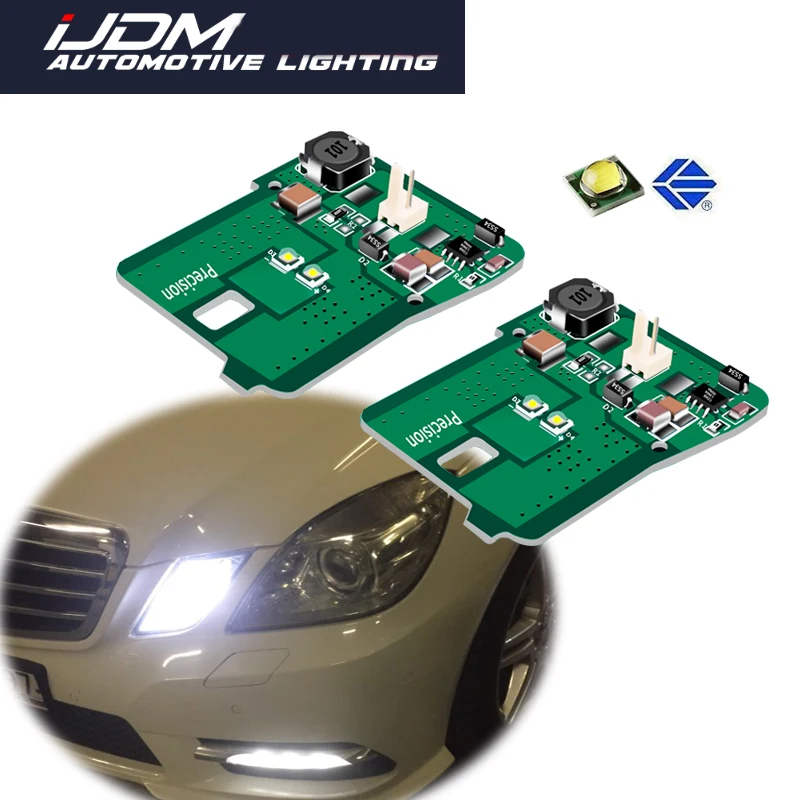 Автомобильная парковочная лампа iJDM, для Mercedes W212 E350, E550, E63, AMG, 2010-2013, 12 В