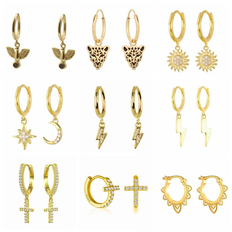 Canner 100% реальные искусственные серебряные циркониевые круглые серьги кольца для