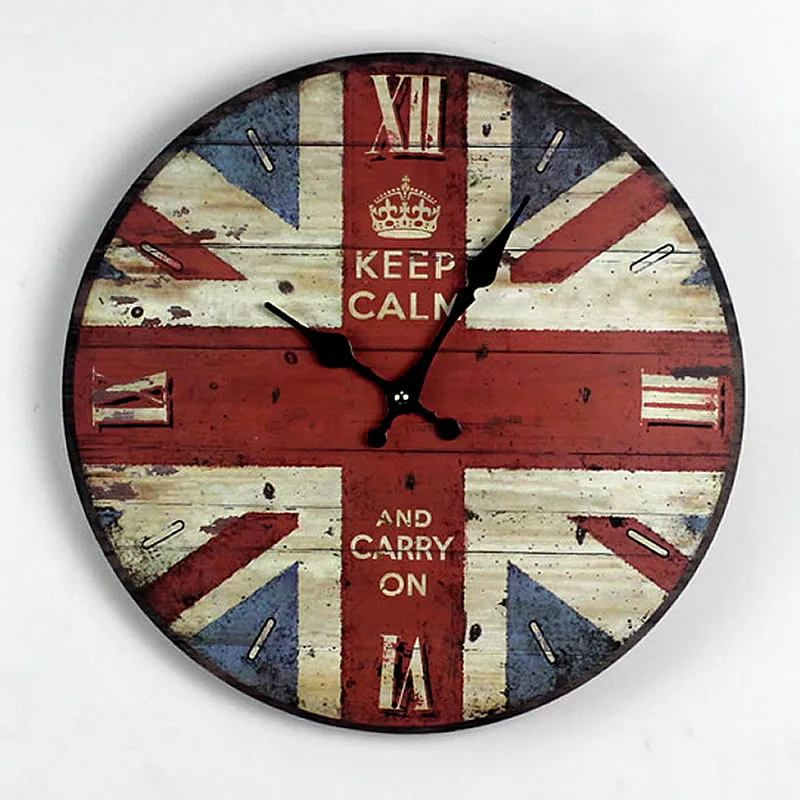 

Nostalgic style color painted solid wood wall clock electronic clock wall clock stickers for kitchen table clock squidgame clock
