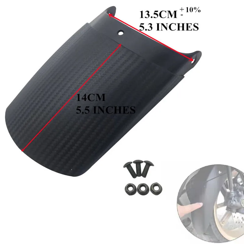 

Modified Motorcycle NMAX155 nmax front fender mud guard mudguard extender 5.5 inches 14cm protect kit fit for nmax155 2016-2019