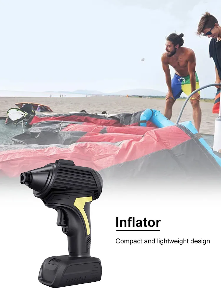 Barato Compresor De Aire Inteligente Portátil, Bomba De Inflado De Neumáticos Inalámbrica Con Manómetro Digital, Para Coche, Motocicleta Y Bicicleta, 150PSI