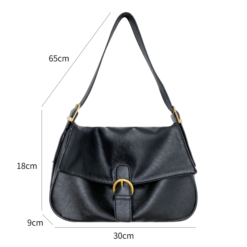 

Brand Women Bag 2021 New Pu Leather Small Handbag OL Baguette Female Luxury Casual Shoulder Messenger Bag Designer Bolsos Sac