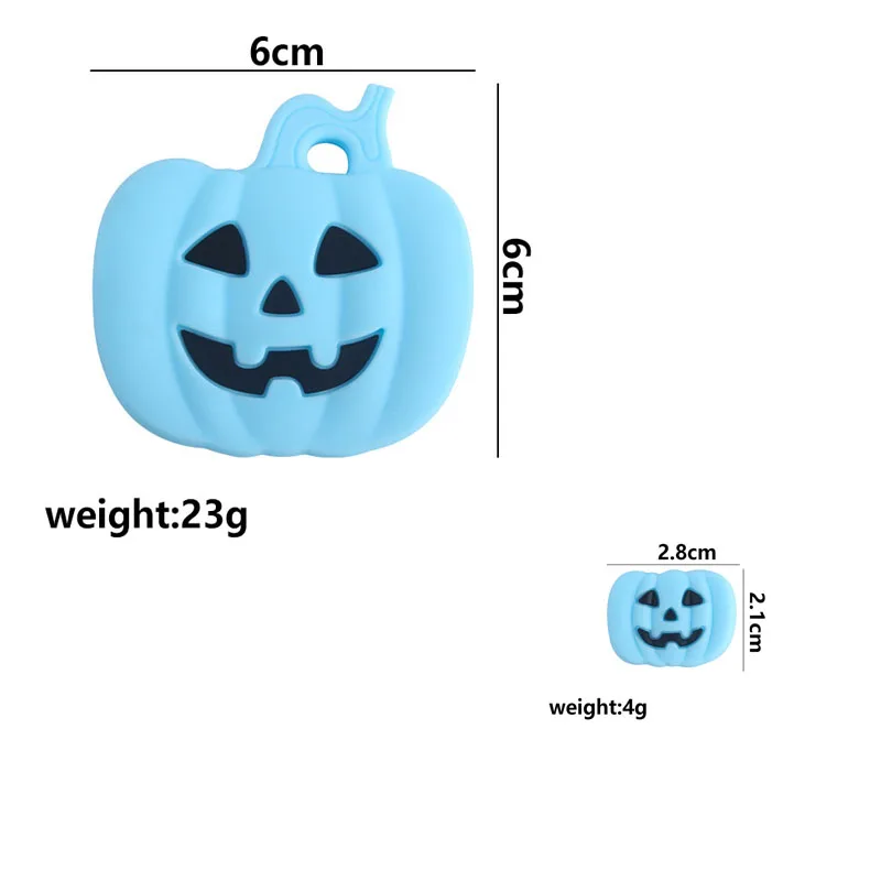 

XCQGH Big and Mini Pumpkin Silicone Teether Teething Necklace Bracelet Nursing Baby Tiny Rod Food Grade