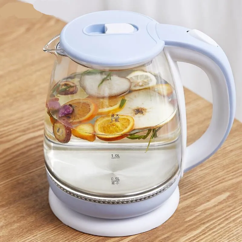 Аккумуляторный СВЕТОДИОДНЫЙ чайник со стеклянным освещением 1 8 л 1500 Вт смарт для
