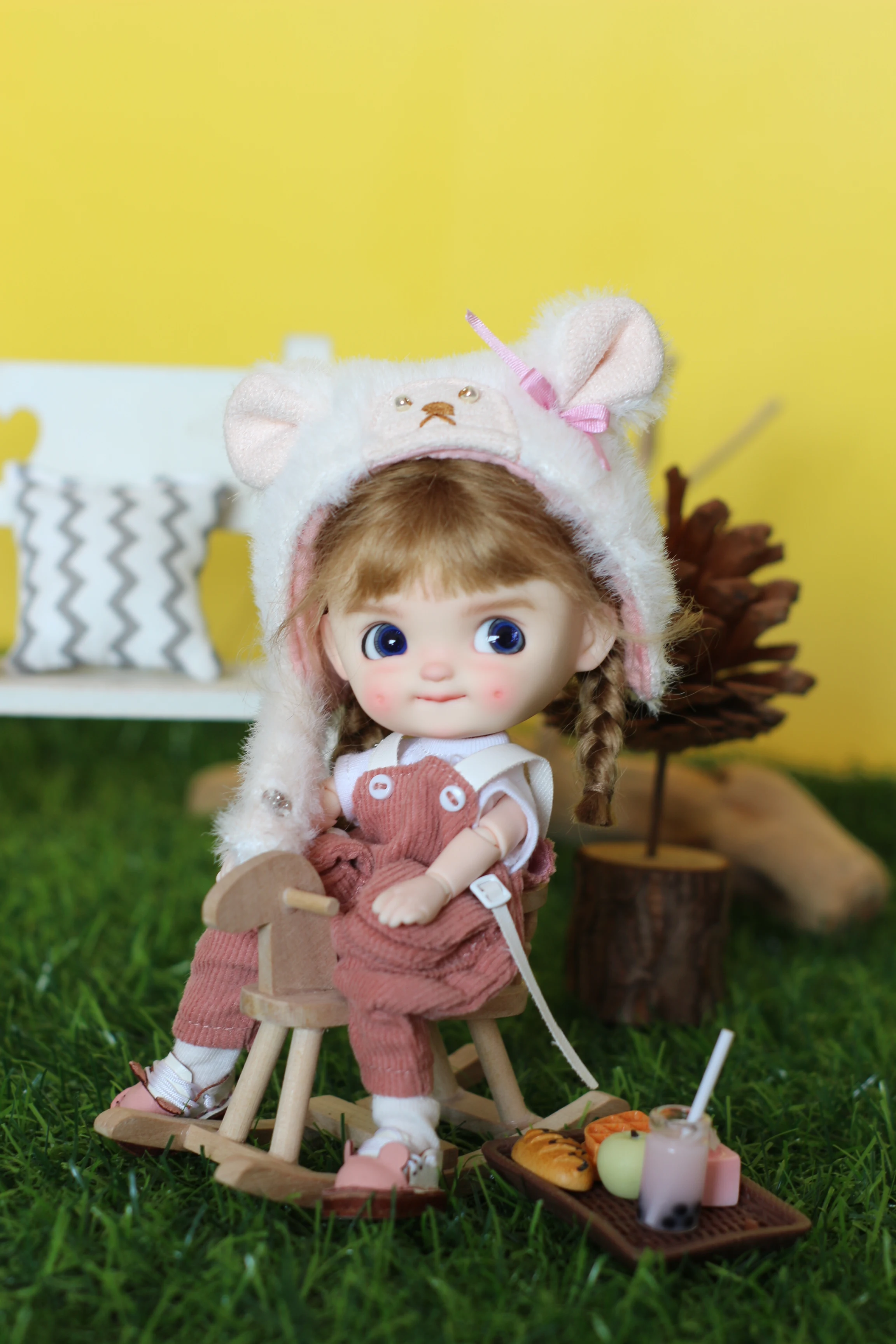 

Шарнирная кукла OB11 с подвижными дужками 1/12 1/8, кукла с головой и париком, одеждой, обувью и телом, шарнирная кукла