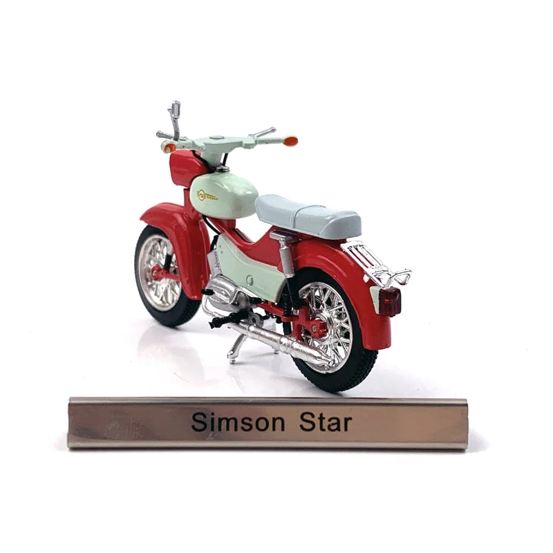 Литая в масштабе 1/24 модель мотоцикла Simson Star автомобили из сплава Классическая