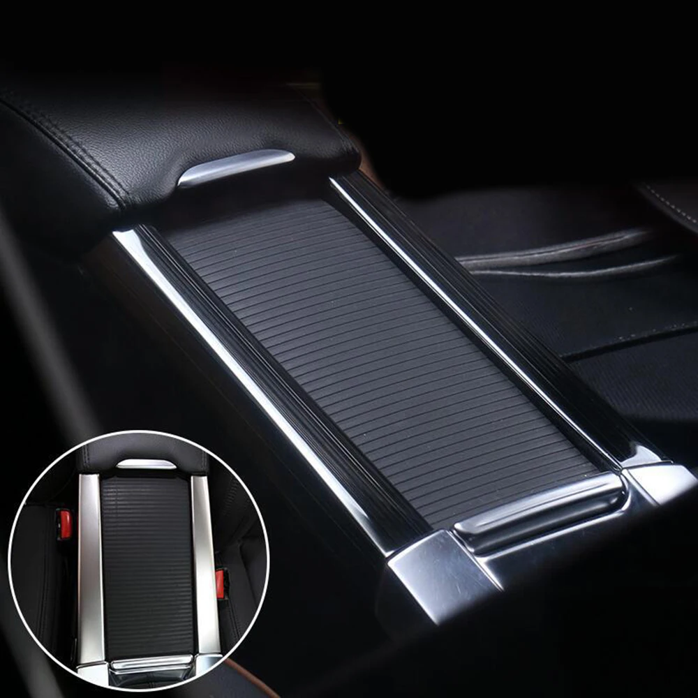 

2Pcs Center panel Cover Interior Silver Console Cup For Volvo XC60 S60