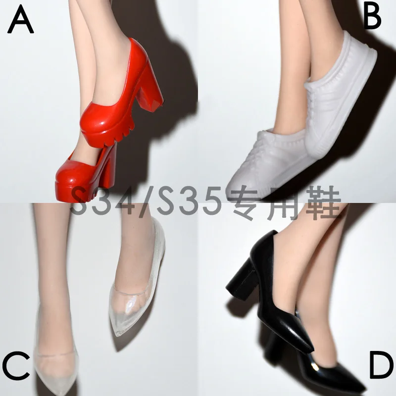 

Масштаб 1/6, обувь большого размера, женская обувь на высоком каблуке, специально для Tbleague Phicen S34/s35, экшн-фигурки для девочек