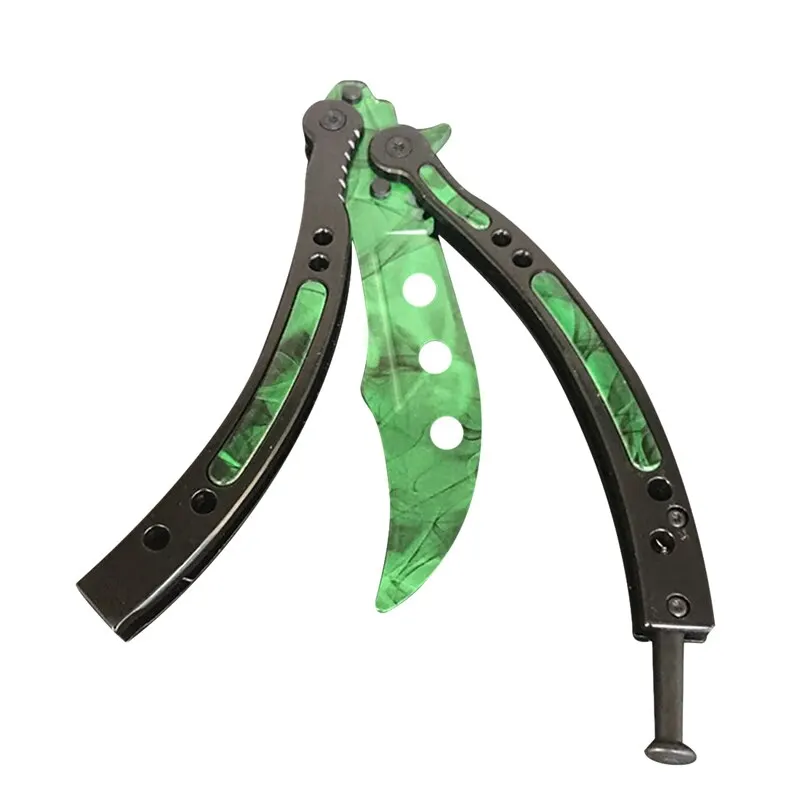 Тренировочный складной нож бабочка в тренировочном ноже из нержавеющей стали