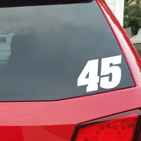 Lovely Number 45 KK Decal Motorcycle Accessories Cover Scratches Car Sticker Pvc 142CM X 9CM