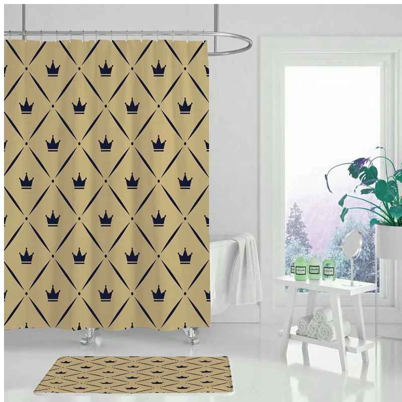 Пластиковые PEVA 3D водонепроницаемые занавески для душа геометрические ванной