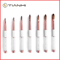 tianmi kolinsky sable brush acrylic nail brush nail extension uv gel builder tools diy carving nails art pen tool acrylic powder