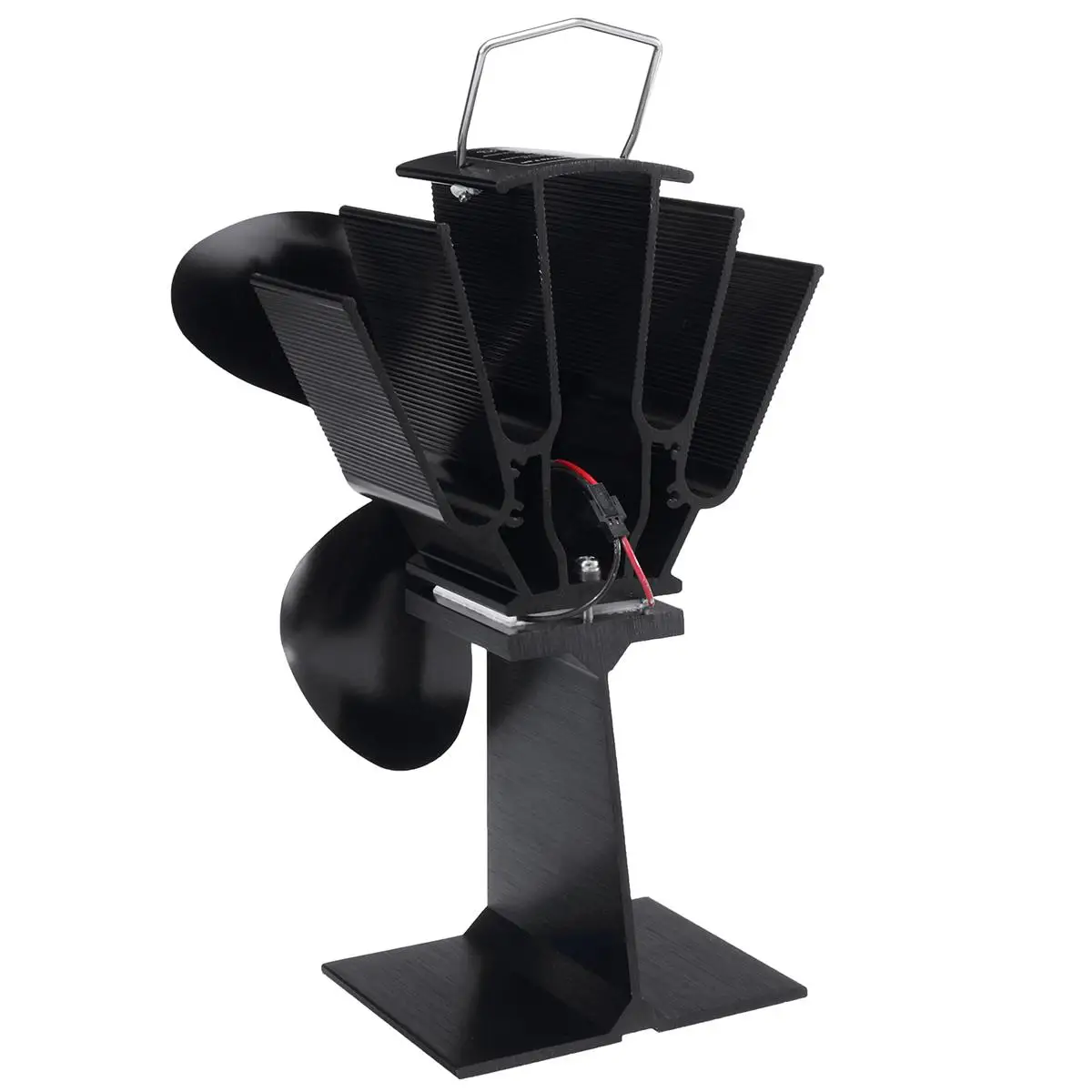 

Fireplace Fan 3 Blades Stove Fan Heat Powered Wood Burner Eco Friendly Quiet Heat Distribution Home Efficient Stove Fan