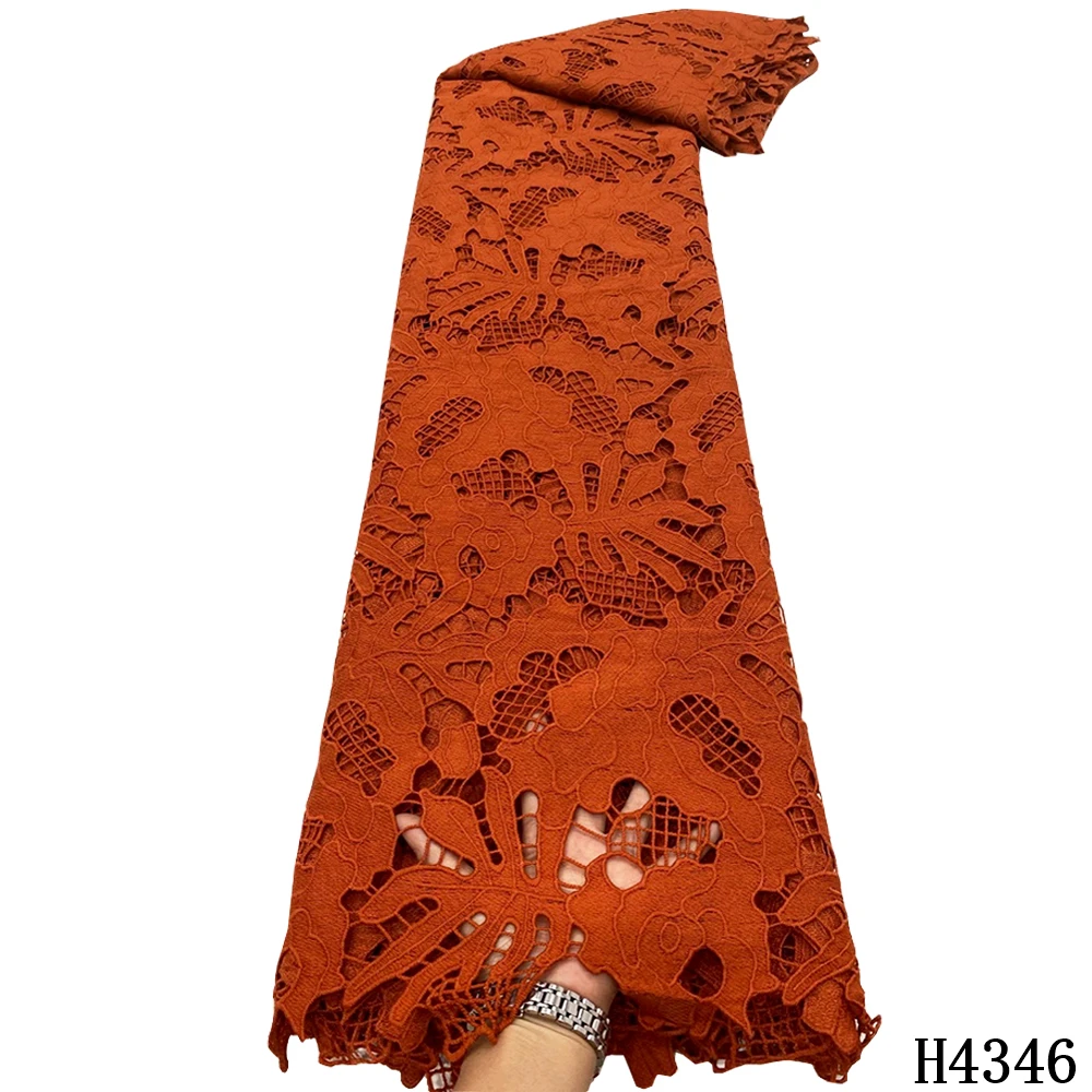 

Lace Fabric Guipure Lace Fabric 2020 African Lace Fabric Cord Lace Nigerian Lace Fabric Water Souble 5 yards For Women Dress