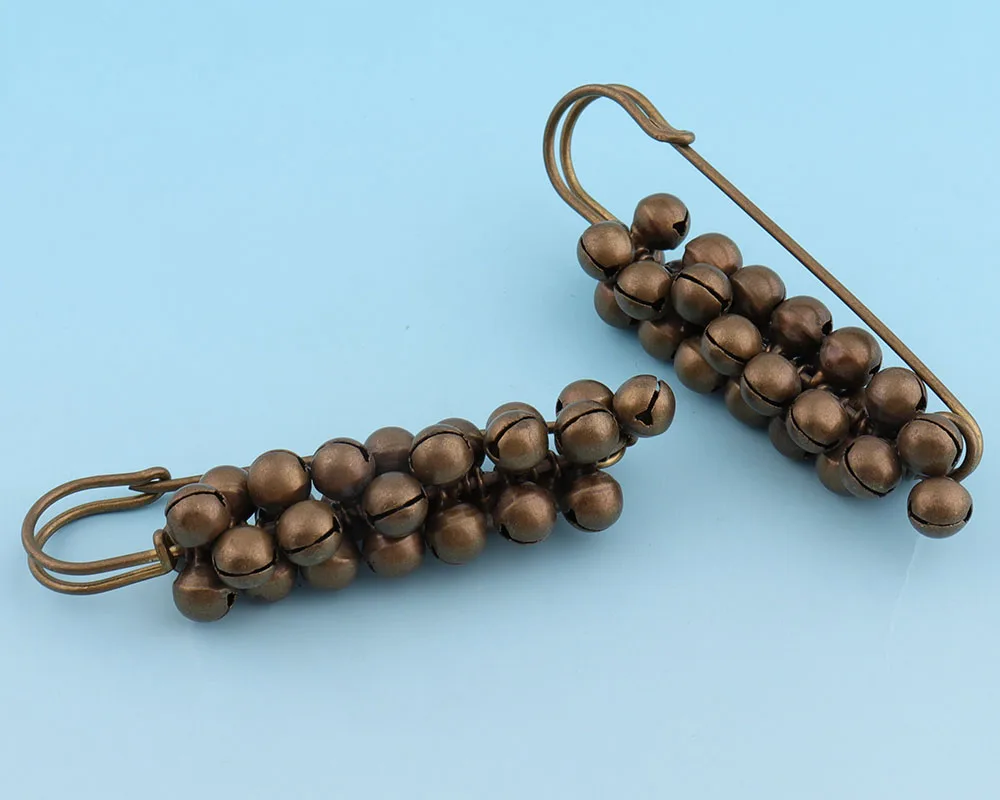 Античная латунная Защитная булавка 75 мм булавки для белья Kilt на спину