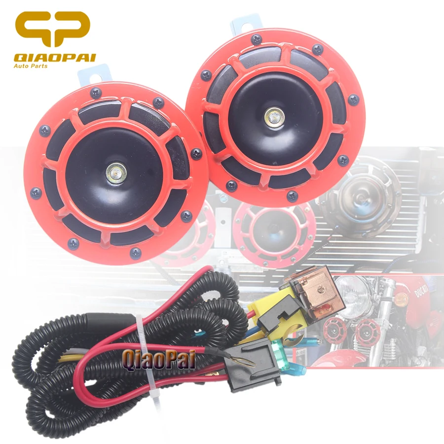 Универсальный автомобильный гудок красный Электрический для внедорожника Toyota