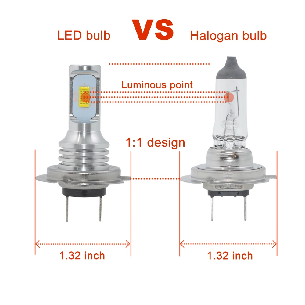 

H7 bulbs Hight power 72W LED Car Headlight CANBUS white 6000k Auto Front Bulb h7 Headlamp LED Car Lighting