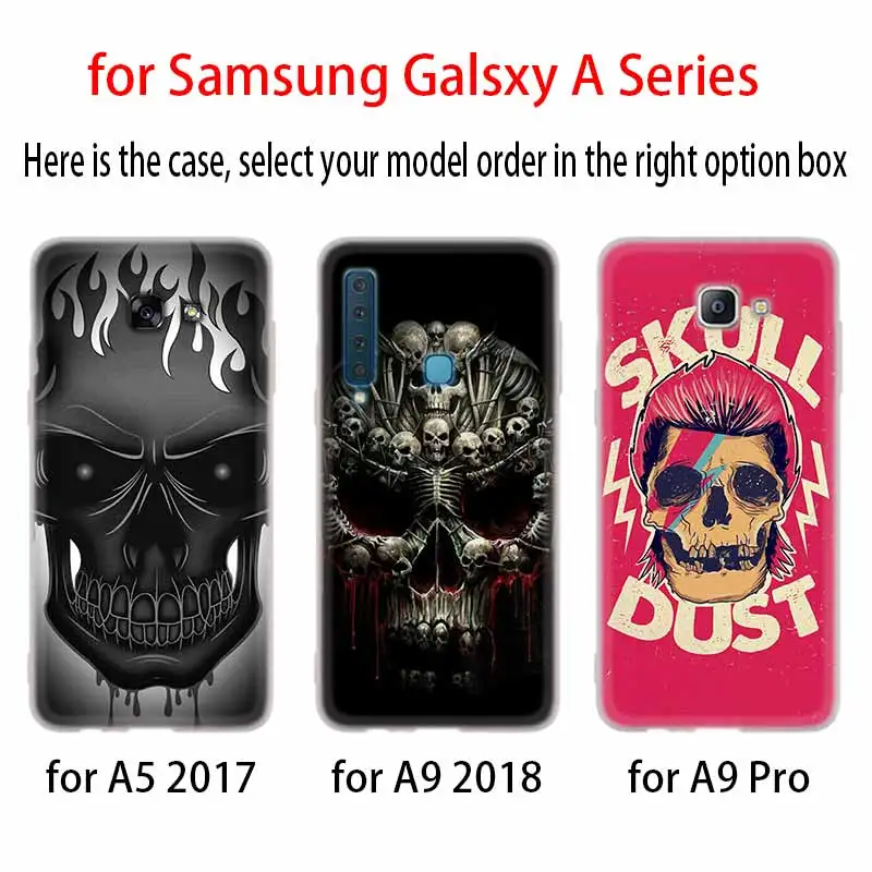 Элегантный винтажный Чехол с черепом силиконовый чехол для телефона Samsung A50 A70 A80