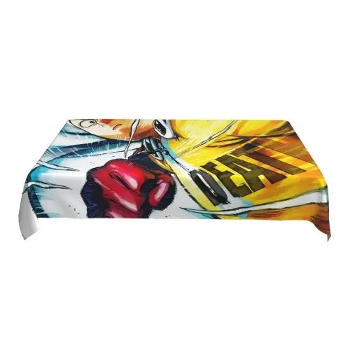 

One Punch Man Print Table Cloth Coffee TableCover Rectangular Tablecloth Waterproof Tablecloths Dining TableCloth