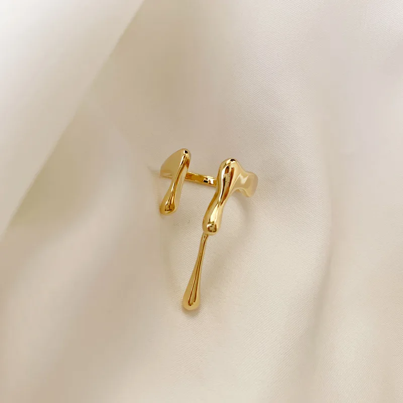 Женское кольцо в стиле панк простое регулируемое на указательный палец хип-хоп |