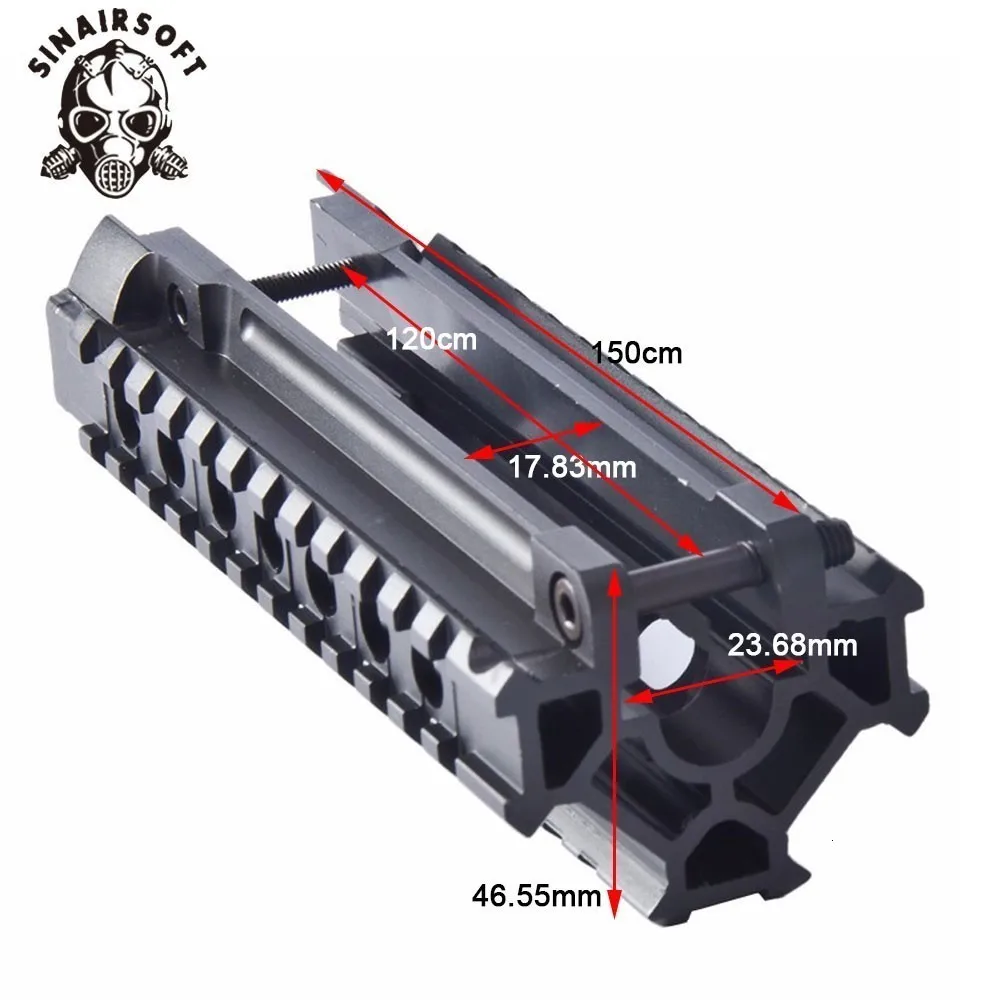 Горячий Тактический алюминиевый сплав H& K MP5 Tri-Rail Picatinny Handguard система адаптер кронштейн для прицела для AEG страйкбол принадлежности для охоты