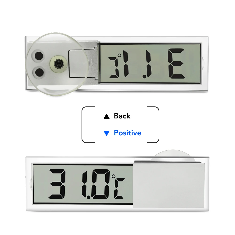Car Suction Cup Digital Thermometer For Audi A3 A4 B6 B8 A6 C5 C6 80 B5 B7 A5 Q5 Q7 TT 8P 100 8L C7 8V A1 Q3 | Автомобили и