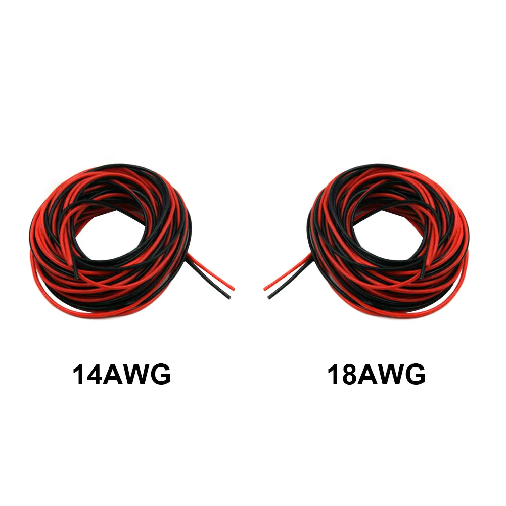

50FT Extension Accessories Electrical Soft Strand Silicone Heat Resistant Wire Flexible Connect Replacement Insulated RC Toy