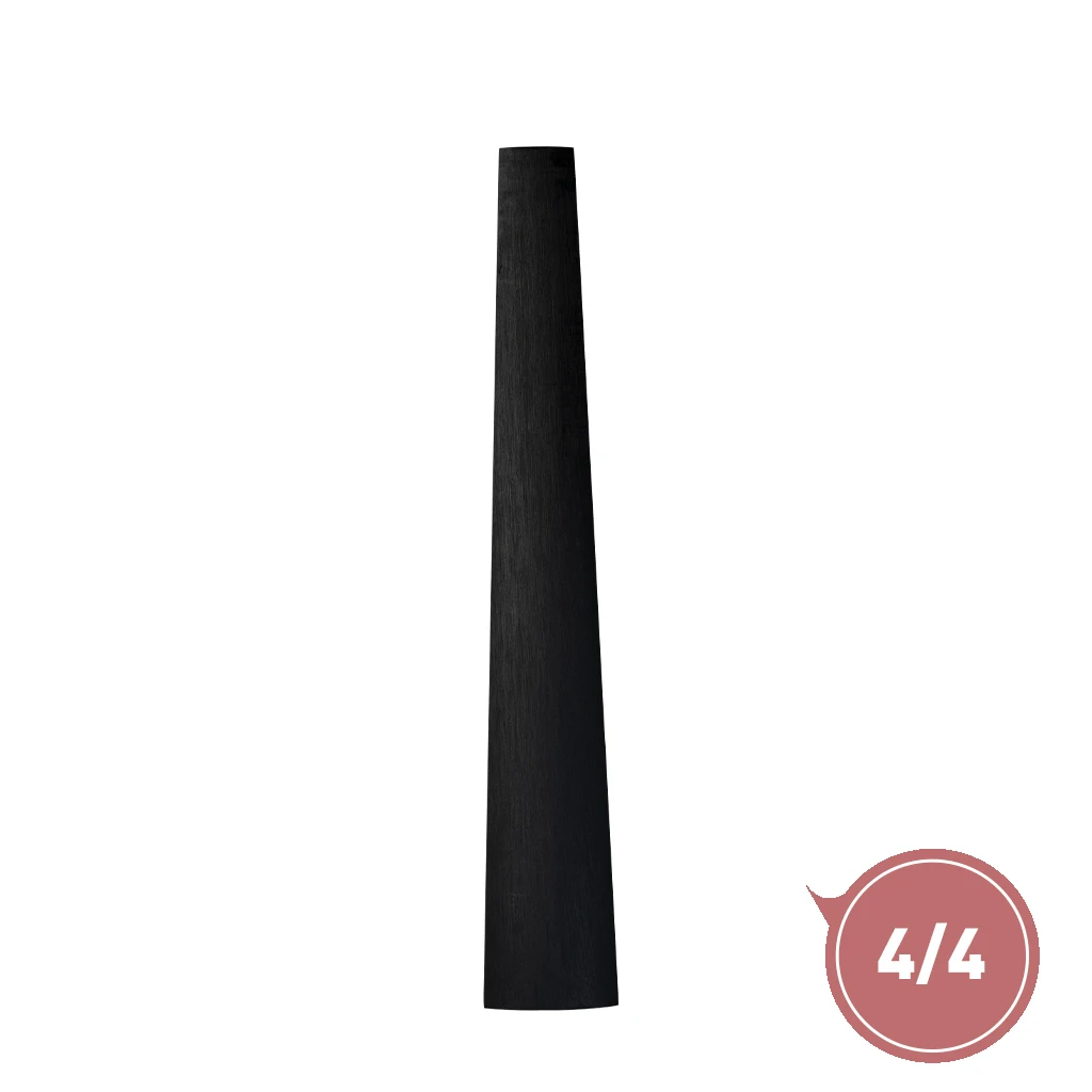 Древесина эбенового дерева 4/4 Гриф для скрипки Незаконченный 4 струны гриф DIY