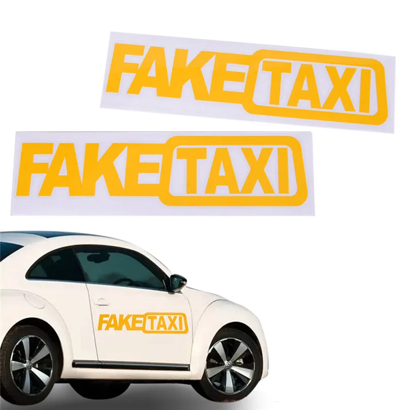 

New Car Sticker FAKE TAXI JDM Drift Turbo Race Auto Funny Vinyl Decal Sticker
