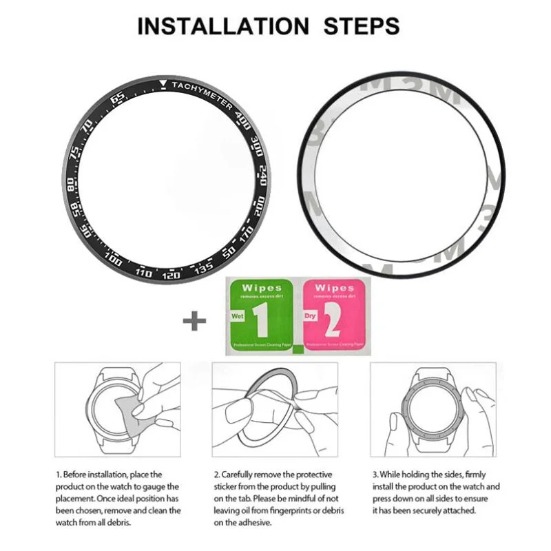 Металлический защитный чехол с кольцом для Samsung Gear S3 Galaxy Watch 4 Classic 42 мм Huawei Magic GT 2 GT2