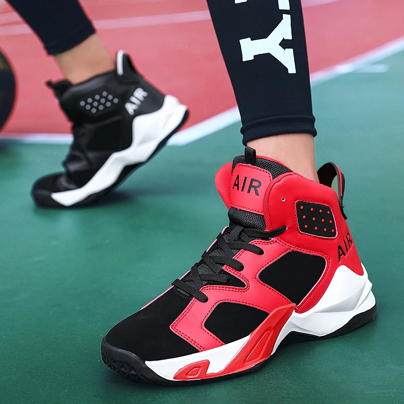 UYOYU с высоким берцем большие Размеры Баскетбольная обувь Для мужчин на открытом