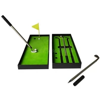 simulated golf course premium mini golf pen set office gift for men ballpoint creative writing supplies durable