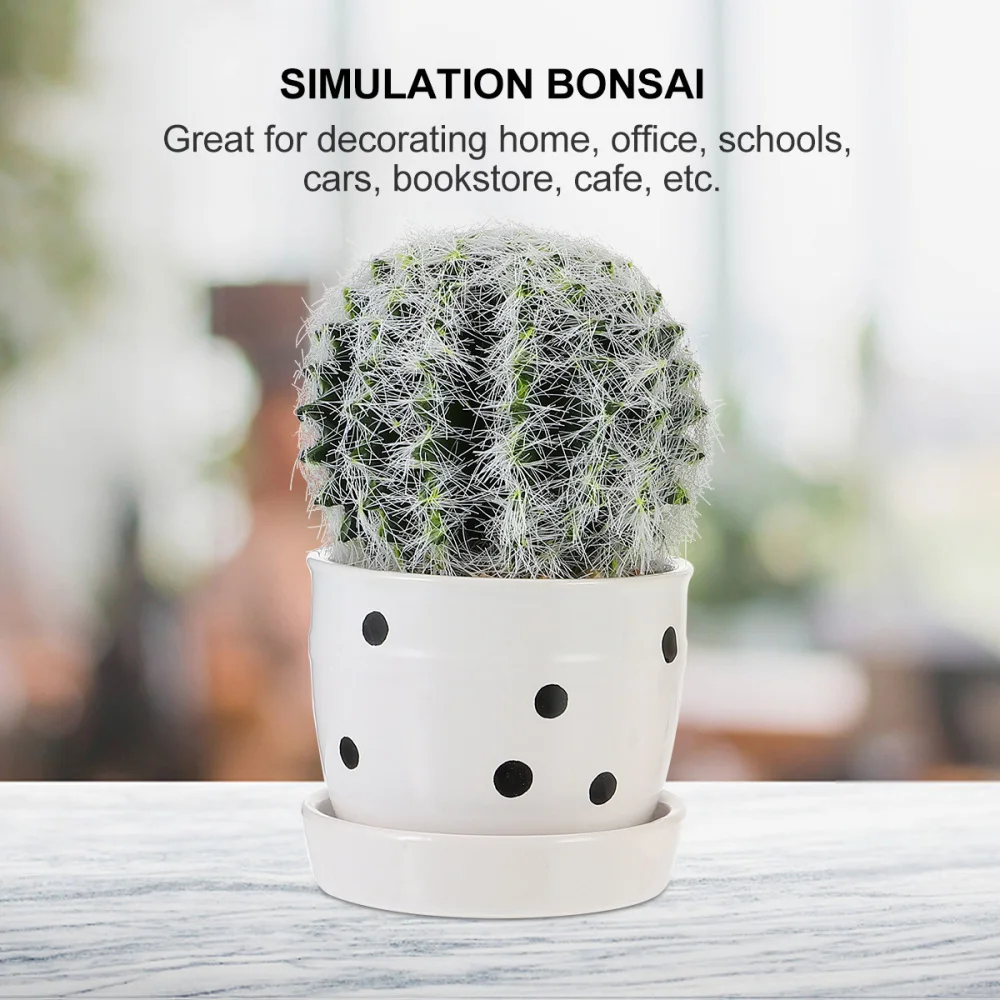 2 шт. бонсай в скандинавском стиле Реалистичный искусственный кактус растение