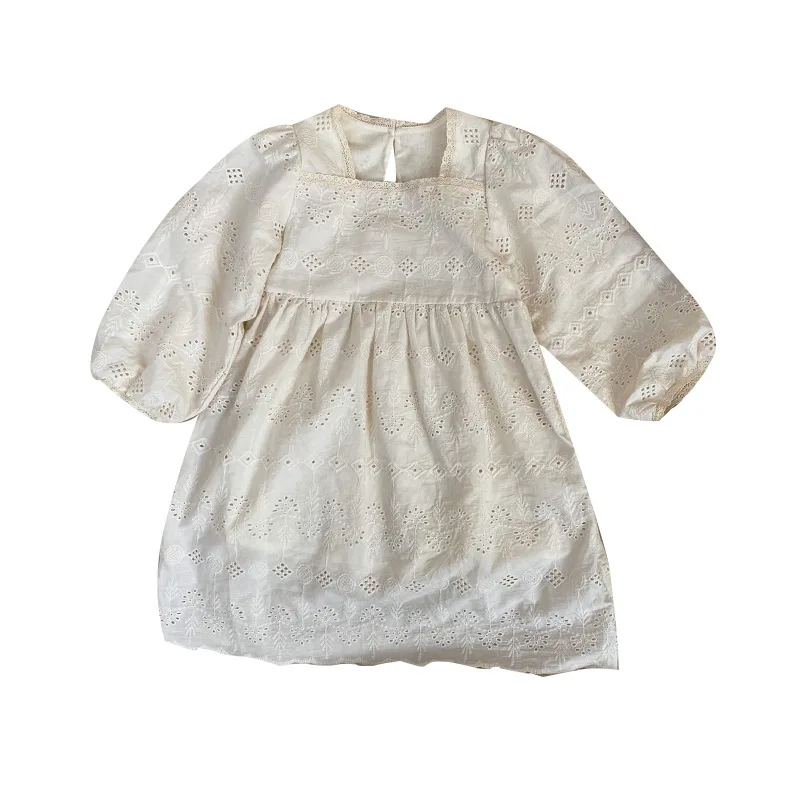 

New Fashion Toddler Girl Fall Clothes Embroidery Long Sleeve Children Girl Party Dresses Female Princess Dress Casual Clothes