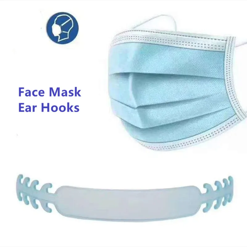 10pcs Cartoon Face Mask Ear Hooks Adjustable Anti-slip Protection Grips Extension Strap Hook Buckle Holder for Kids | Дом и сад