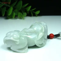 cynsfja real certified natural grade a burmese jadeite amulets wealthy pixiu jade pendant high quality hand carved best gifts