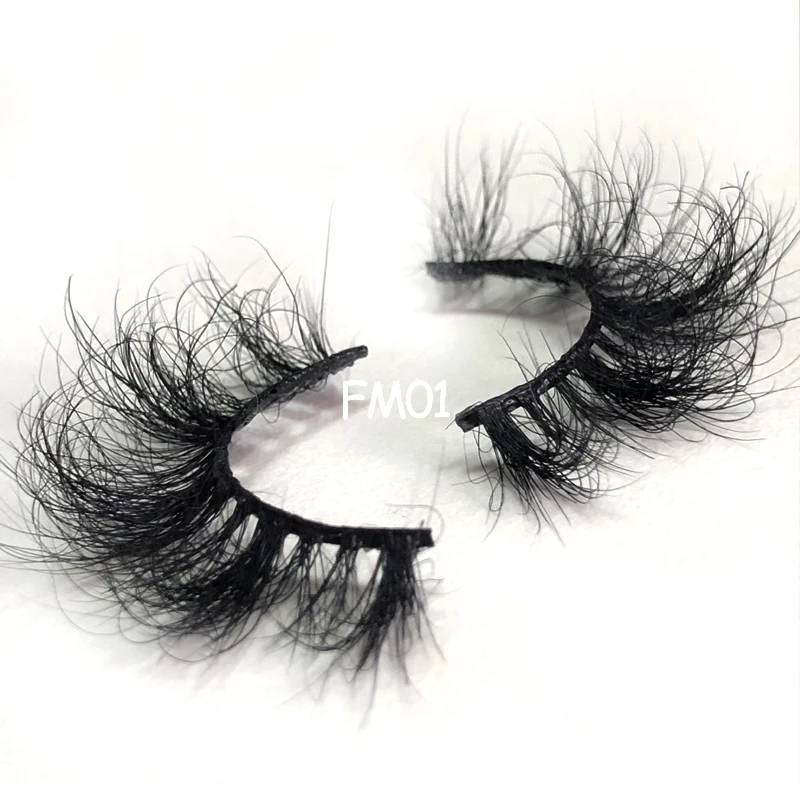 Ресницы из натурального меха норки Buzzme 3D пушистые накладные ресницы 15-18 мм