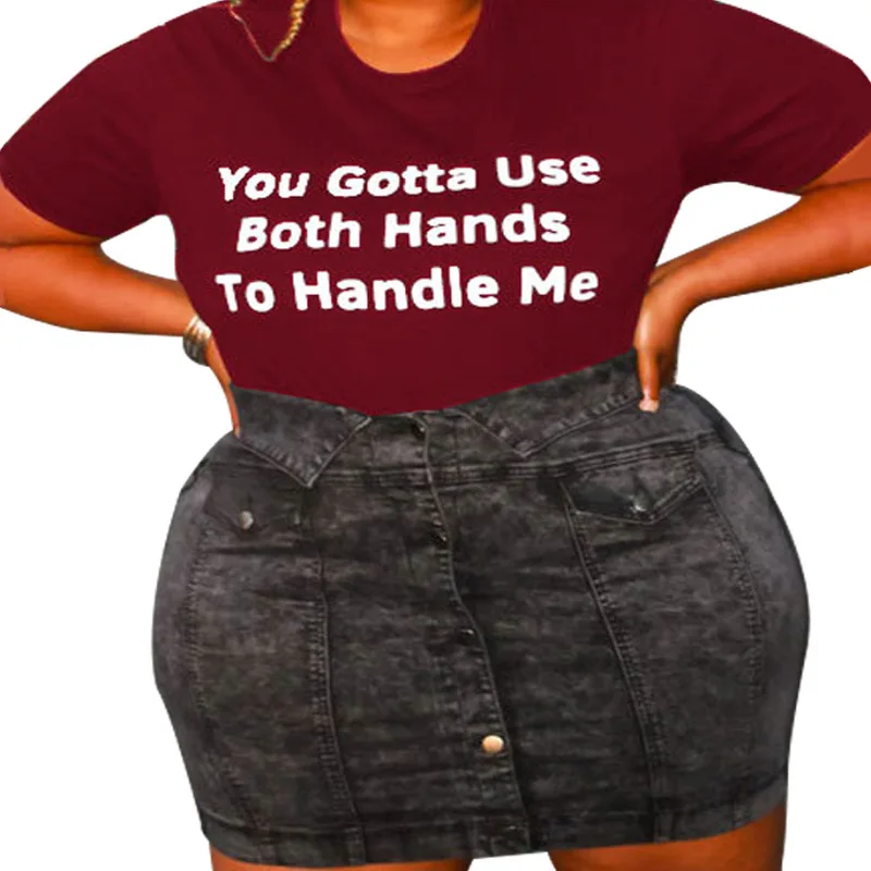 

Plus Size Summer T-Shirt for Women Fashion Letter Short Sleeve Tops 2021 New Arrivals Casual Tops 3XL 4XL 5XL Sports T-Shirt