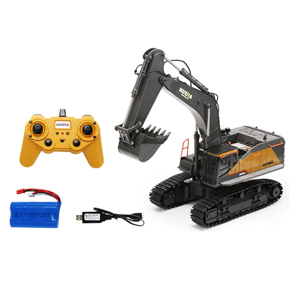1:14 литая радиоуправляемая экскаватор 22 канальный из сплава с подсветкой и